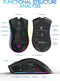 ZIYOU LANG X3 - Draadloze Gaming Muis - RGB Honeycomb - Zwart