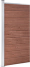 vidaXL - Schuttingpaneel - 95x186 - cm - HKC - bruin