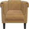 Fauteuil kunstsuède bruin