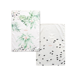 Happy Friday Tea towel (2 pc) Delicate 70x50 cm Multicolor