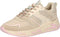 PS Poelman MINION - Dames Sneakers - Chunky - Beige Taupe Roze Multi