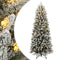 vidaXL - Kunstkerstboom - met - 300 - LED's - en - sneeuw - 210 - cm