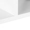 Witte design boekenkast - 5 planken - Geruit patroon - 175 x 28 x 77 cm