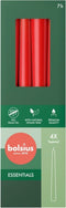 Bolsius - Gotische kaarsen - 245/24 - 4 stuks per verpakking - Delicate Red