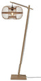 GOOD&MOJO Vloerlamp Hokkaido - Bamboe Zwart - 55x38x150cm - - Staande lampen voor Woonkamer - Slaapkamer