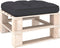 vidaXL - Palletkussen - 70x70x12 - cm - stof - antracietkleurig