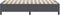 vidaXL - Bedframe - Donkergrijs - 80x200 - cm - Corduroy - Stof