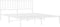 vidaXL - Bedframe - met - hoofdbord - metaal - wit - 160x200 - cm