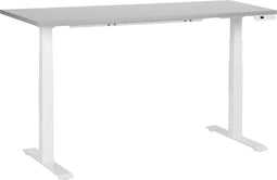 DESTINES - Elektrisch Verstelbaar bureau - Grijs/Wit - 160 cm - MDF