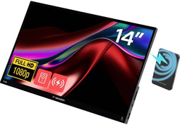 Verbatim 32088 - Draagbare monitor 14" FHD Touch - Incl. Power Bank 5000mAh - Zwart