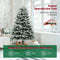 Coast Kerstboom 180 cm - Besneeuwd - 350 Warmwitte LED - Groen/Wit