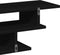 vidaXL - Tv-wandmeubelset - bewerkt - hout - zwart
