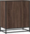 vidaXL - Dressoir - 62x35x76 - cm - bewerkt - hout - bruin - eikenkleur