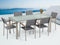 GROSSETO - Tuinset voor 6 - Zilver/Matglas - Veiligheidsglas