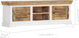vidaXL - Tv-meubel - 118x30x40 - cm - massief - mangohout
