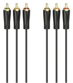 Hama 00205151 - RCA kabel - 300 cm - Zwart