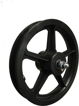 HH Wiel 12.1/2x2.1/4 pvc zwart