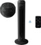 JAP Appliances Vancouver - Torenventilator 2 in 1 - Bladloos stil (40-48 dB) met ionisator - Mat zwart