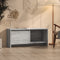vidaXL - Tv-meubel - 90x35x40 - cm - bewerkt - hout - grijs - sonoma - eikenkleurig