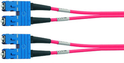 Telegärtner L00880C0010 - Kabel OM3 - 2x Fibre SC - Blauw Roze Zwart
