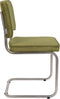 Zuiver Ridge Rib Brushed Eetkamerstoelen Groen - Set van 2