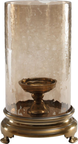 PTMD Zanto Windlicht - 19 x 19 x 31 cm - Aluminium - Goud