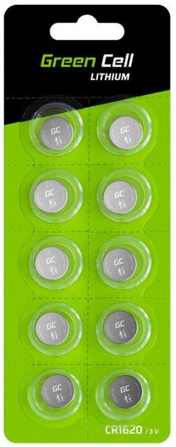 Green Cell CR1620 - Knoopcel Lithium 3 V 70 mAh - Zilver (5 stuks)