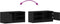 vidaXL - TV-meubel - 2 - stuks - Zwart - Eiken - 80x35x36,5 - cm - Bewerkt - Hout