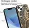 imoshion Hoesje Geschikt voor iPhone 14 Hoesje Siliconen - imoshion Design hoesje - Goud / Golden Leaves