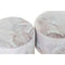Voetensteun DKD Home Decor Grijs PU Pijnboom Tropisch (30 x 30 x 30 cm) (2 Stuks) (30 x 30 x 32 cm)