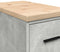 vidaXL - Garagekast - 30x51x85 - cm - massief - grenenhout - betongrijs