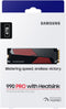 Samsung 990 Pro - Interne SSD M.2 NVMe 4TB - Heatsink - (Gamers Pack)