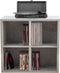 Platen vinyl lp kast - opbergen lp vinyl platen - boekenkast - grijs beton