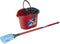 Vileda speelgoed dweil met emmer - 61 cm - Motoriektraining - Rood
