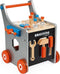 Janod Brico'kids - Magnetische DIY Trolley - Inclusief 25 Accessoires - Grijs/Hout