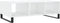 vidaXL - Salontafel - 104x60x35 - cm - bewerkt - hout - hoogglans - wit