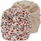 Konges Sløjd - 2 Pack Bambi Bonnet - Poppy/Brazilian Sand - Tulban - Muts - Voor Kinderen - 6-9 Maand - Maat 6-9 mnd