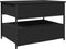 vidaXL - Salontafel - 70x50x50 - cm - bewerkt - hout - en - metaal - zwart