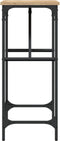 vidaXL - Wandtafel - 75x32x75 - cm - bewerkt - hout - sonoma - eikenkleurig