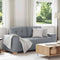 vidaXL - Loveseat - bank - 140 - cm - stof - lichtgrijs