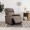 vidaXL Fauteuil verstelbaar stof taupe