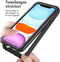 iMoshion Hoesje Geschikt voor iPhone 11 Hoesje - iMoshion 360° Full Protective Case - Zwart / Transparant