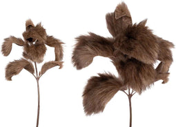 PTMD Leaves Plant Lamsoor Kunsttak - 20 x 24 x 40 cm - Donker bruin