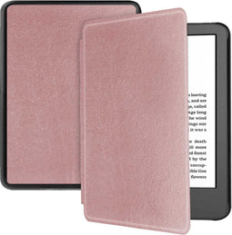 imoshion E-reader Hoesje - Geschikt voor Amazon Kindle (2022) 11th gen, Amazon Kindle (2024) - Slim Hard Case Sleepcover Bookcase - Rosé Goud