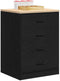 vidaXL - Garagekast - 60x51x85 - cm - massief - grenenhout - zwart