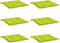 vidaXL - Tuinstoelkussens - 6 - st - 50x50x3 - cm - oxford - stof - felgroen