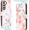 iMoshion Hoesje Geschikt voor Samsung Galaxy S22 Hoesje Met Pasjeshouder - iMoshion Design Softcase Bookcase - Roze / Blossom Watercolor