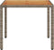 vidaXL Tuintafel met acaciahouten blad 90x90x75 cm poly rattan grijs