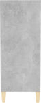 vidaXL - Dressoir - 57x35x90 - cm - bewerkt - hout - betongrijs
