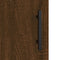 vidaXL - Wandkast - 34,5x34x90 - cm - bewerkt - hout - bruin - eikenkleur